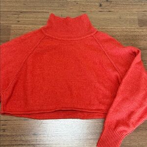 Red/orange Turtleneck Sweater